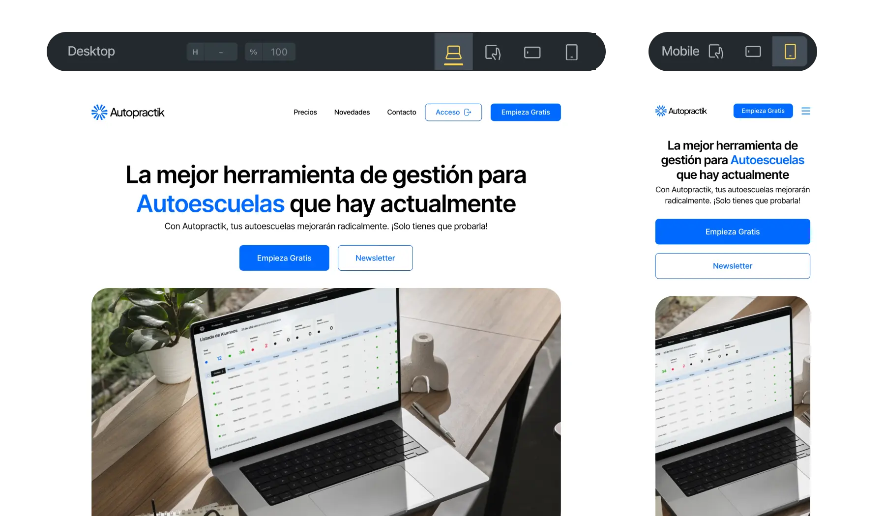 Responsive Web Example